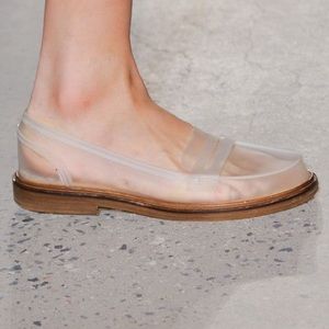 MM6 Maison Margiela Clear PVC loafers